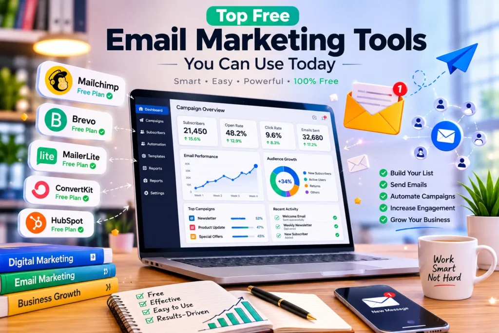 Email Marketing Tool for Free: The Complete Guide to Growing Your Business Without Spending Money (2026) 2 Top free email marketing tools for businesses