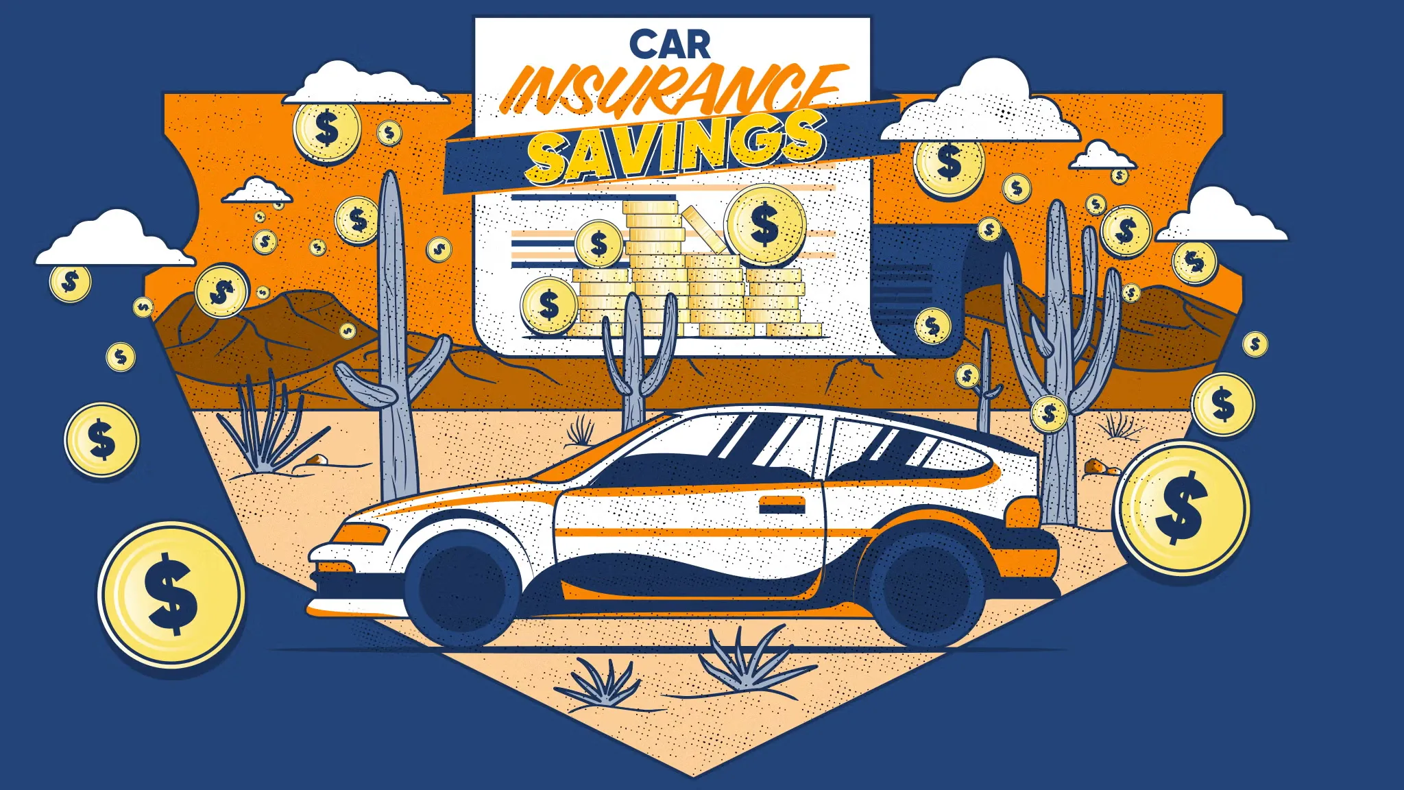Driver reviewing car insurance policy and comparing quotes to lower premium