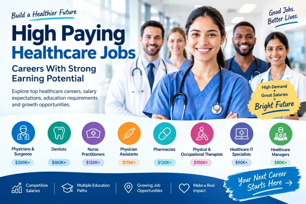 High Paying Healthcare Jobs: Careers With Strong Earning Potential 2 high paying healthcare jobs